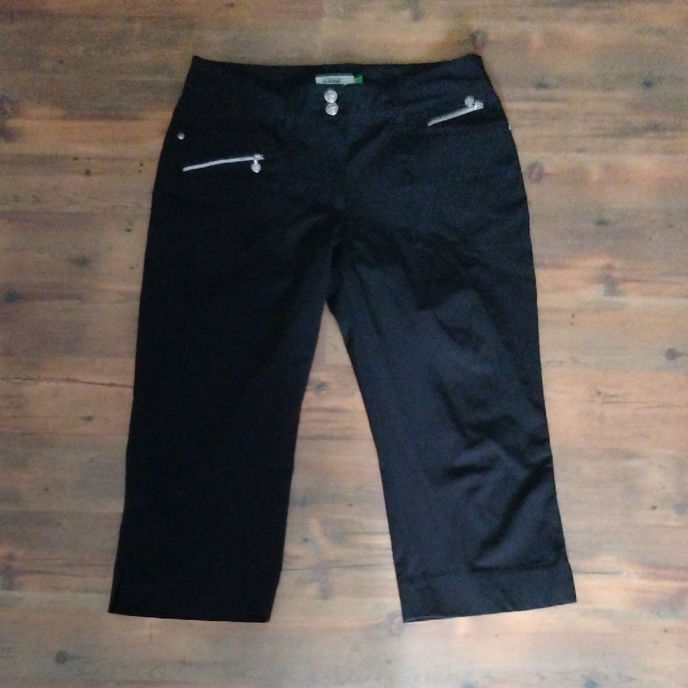 Daily Sports Black Pants with Green Tag